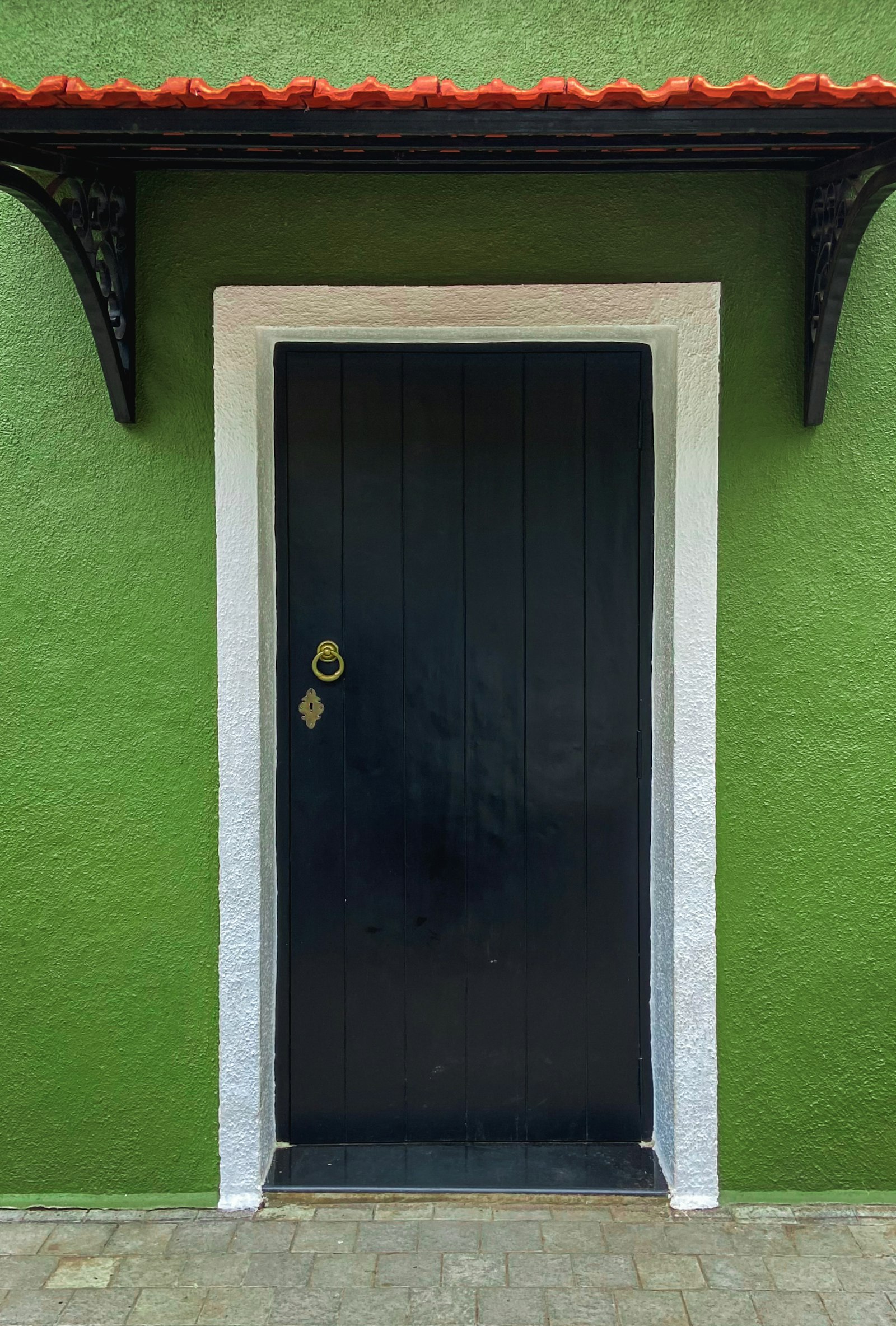 A brightly painted Portuguese-style house in the Fontainhas quarter of Panjim