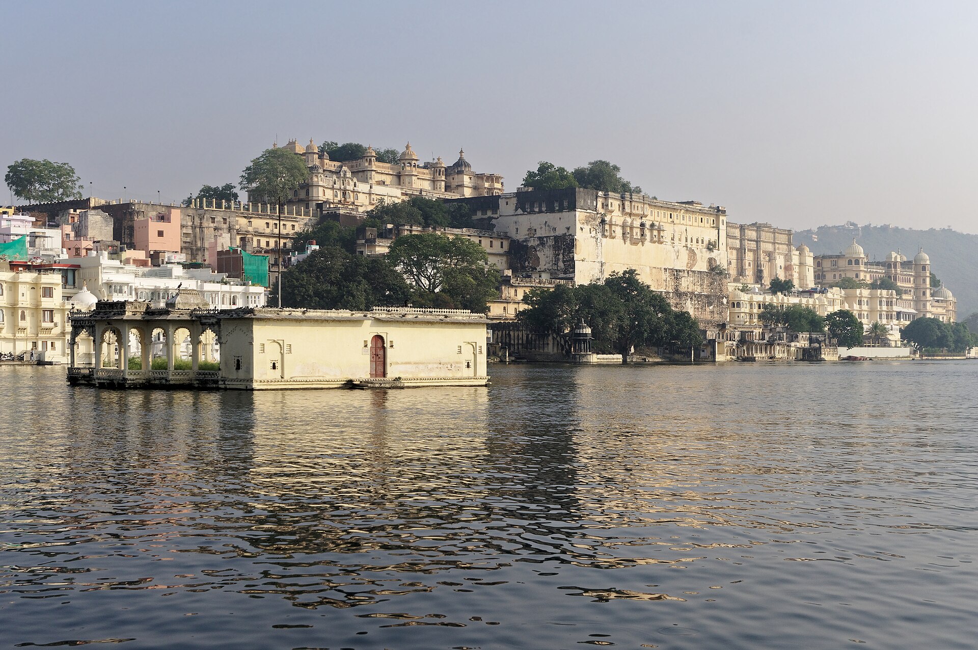 Udaipur's City Palace rising above Lake Pichola