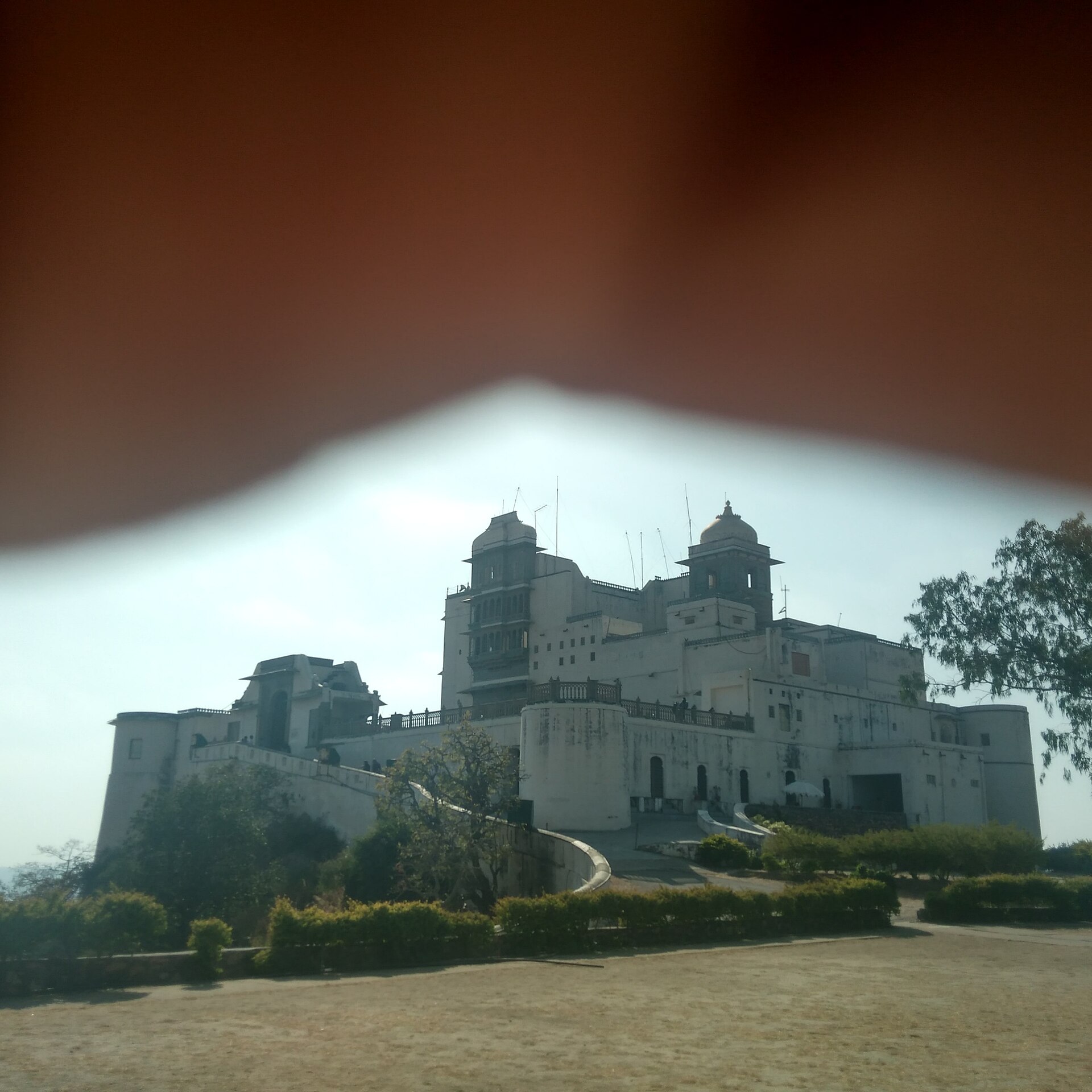 The hilltop Sajjangarh, or Monsoon Palace, above Udaipur